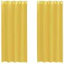 Cortinas de gasa con ojales 2 uds amarillo de , Cortinas y visillos - Ref: Foro24-4102134, Precio: 15,39 €, Descuento: %