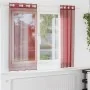 Gauze curtains with eyelets 2 units burgundy by , Curtains and curtains - Ref: Foro24-4102155, Price: 13,23 €, Discount: %