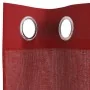 Gauze curtains with eyelets 2 units burgundy by , Curtains and curtains - Ref: Foro24-4102155, Price: 13,23 €, Discount: %