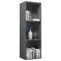 Glossy gray plywood book shelf 36x30x114cm by vidaXL, Bookcases and shelves - Ref: Foro24-800143, Price: 34,44 €, Discount: %