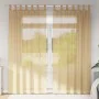 Gauze curtains with pockets for rods 2 pcs. sand by , Curtains and curtains - Ref: Foro24-4102218, Price: 13,99 €, Discount: %