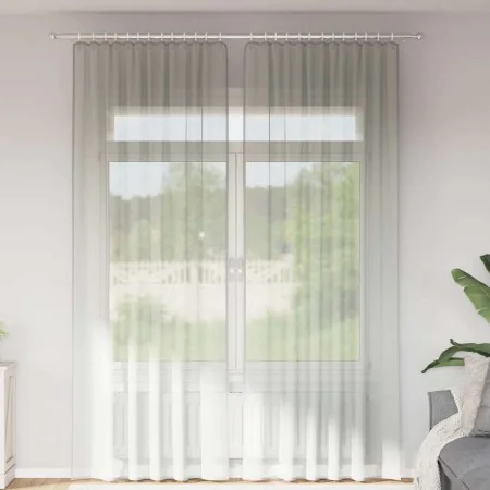 Gauze curtains with 2 light gray tab tops, 140x260 cm. by , Curtains and curtains - Ref: Foro24-4102300, Price: 15,26 €, Disc...