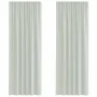 Gaze-Vorhänge mit Schlaufen, 2 Stück, hellgrau, 140x260 cm. von , Vorhänge und Gardinen - Ref: Foro24-4102300, Preis: 15,26 €...