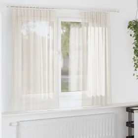 Gauze curtains with 2 cream-colored tabs. by , Curtains and curtains - Ref: Foro24-4102266, Price: 17,64 €, Discount: %