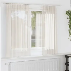 Gaze-Vorhänge mit Schlaufen, 2 Stück, Creme. von , Vorhänge und Gardinen - Ref: Foro24-4102266, Preis: 15,16 €, Rabatt: %