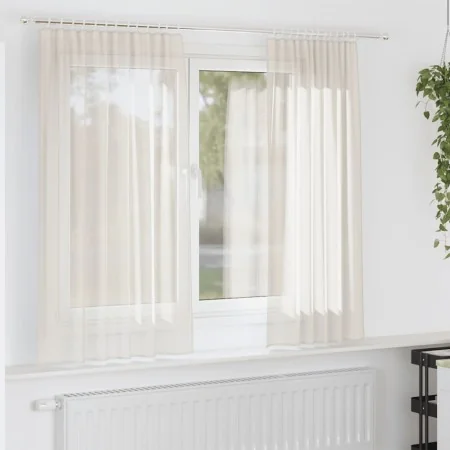 Gauze curtains with 2 cream-colored tabs. by , Curtains and curtains - Ref: Foro24-4102266, Price: 17,64 €, Discount: %