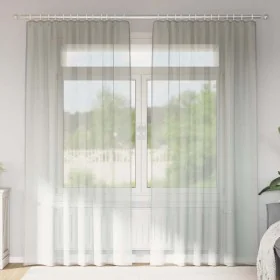 Gauze curtains with 2 light gray tab tops, 140x225 cm. by , Curtains and curtains - Ref: Foro24-4102298, Price: 17,98 €, Disc...