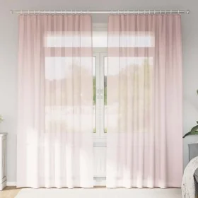 Chiffon curtains with 2 light pink tab tops, 140x245 cm by , Curtains and curtains - Ref: Foro24-4102279, Price: 16,27 €, Dis...