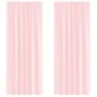 Chiffon curtains with 2 light pink tab tops, 140x245 cm by , Curtains and curtains - Ref: Foro24-4102279, Price: 16,27 €, Dis...