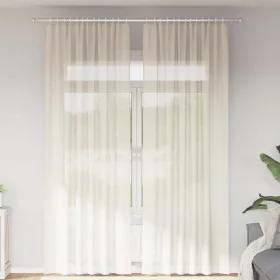 Gauze curtains with 2 cream-colored tabs. by , Curtains and curtains - Ref: Foro24-4102270, Price: 15,34 €, Discount: %