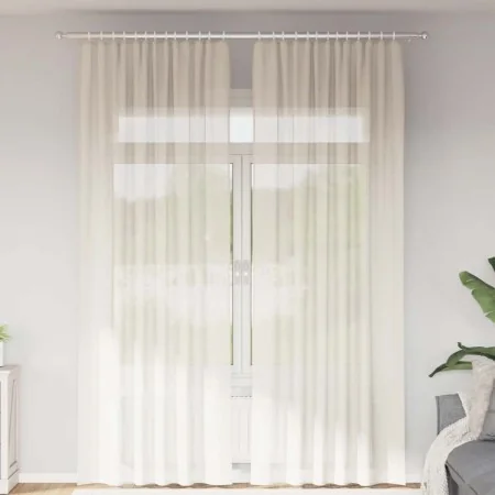 Gauze curtains with 2 cream-colored tabs. by , Curtains and curtains - Ref: Foro24-4102270, Price: 15,34 €, Discount: %