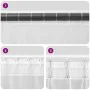 Gauze curtains with 2 wine red tab tops, 140x260 cm. by , Curtains and curtains - Ref: Foro24-4102340, Price: 15,26 €, Discou...