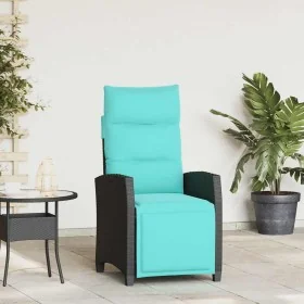 Reclining garden chair with black rattan side table by , Garden chairs - Ref: Foro24-4108279, Price: 160,69 €, Discount: %