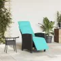 Reclining garden chair with black rattan side table by , Garden chairs - Ref: Foro24-4108279, Price: 160,69 €, Discount: %