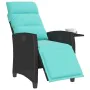 Reclining garden chair with black rattan side table by , Garden chairs - Ref: Foro24-4108279, Price: 160,69 €, Discount: %