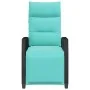 Silla de jardín reclinable con mesa auxiliar ratán negro de , Sillas de jardín - Ref: Foro24-4108279, Precio: 160,69 €, Descu...