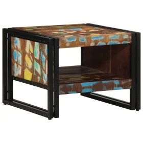 Mesa de centro multicolor 50x50x38 cm madera maciza reciclada de , Mesas de centro - Ref: Foro24-4102714, Precio: 96,79 €, De...