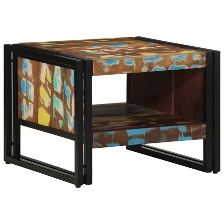 Multicolored coffee table 50x50x38 cm made of solid recycled wood by , Coffee table - Ref: Foro24-4102714, Price: 96,84 €, Di...