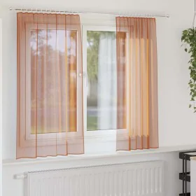 Gauze curtains with 2 terracotta tab tops, 140x140 cm each. by , Curtains and curtains - Ref: Foro24-4102321, Price: 12,93 €,...
