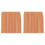 Cortinas de gasa con trabillas 2 uds terracota 140x140 cmq de , Cortinas y visillos - Ref: Foro24-4102321, Precio: 12,93 €, D...
