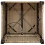 Verstellbarer Gartenstuhl mit Beistelltisch aus beigem Rattan von , Gartenstühle - Ref: Foro24-4108272, Preis: 147,32 €, Raba...