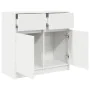 Sideboard with white drawer 80x34x76 cm engineered wood by , Sideboards - Ref: Foro24-861535, Price: 88,16 €, Discount: %