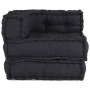 Modular anthracite fabric pouf 70x70x54 by , Cushions for chairs and sofas - Ref: Foro24-4019025, Price: 148,19 €, Discount: %