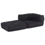 Modular anthracite fabric pouf 70x70x54 by , Cushions for chairs and sofas - Ref: Foro24-4019025, Price: 148,19 €, Discount: %