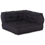 Modular anthracite fabric pouf 70x70x54 by , Cushions for chairs and sofas - Ref: Foro24-4019025, Price: 148,19 €, Discount: %