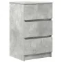 Bedside table with 3 concrete gray drawers 39x35x65 cm by , Nightstands - Ref: Foro24-861343, Price: 60,57 €, Discount: %