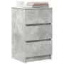 Bedside table with 3 concrete gray drawers 39x35x65 cm by , Nightstands - Ref: Foro24-861343, Price: 60,57 €, Discount: %