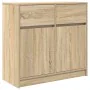 Sideboard with Sonoma oak drawer 80x34x76 cm engineered wood by , Sideboards - Ref: Foro24-861537, Price: 84,23 €, Discount: %