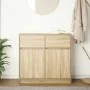 Sideboard mit Schublade Eiche Sonoma 80x34x76 cm Ingenieurholz von , Sideboards - Ref: Foro24-861537, Preis: 84,58 €, Rabatt: %