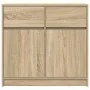Sideboard mit Schublade Eiche Sonoma 80x34x76 cm Ingenieurholz von , Sideboards - Ref: Foro24-861537, Preis: 84,58 €, Rabatt: %