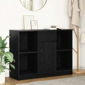 Sideboard with black oak drawer 101x35x76 cm engineered wood by , Sideboards - Ref: Foro24-861563, Price: 94,34 €, Discount: %