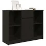 Sideboard with black oak drawer 101x35x76 cm engineered wood by , Sideboards - Ref: Foro24-861563, Price: 94,34 €, Discount: %