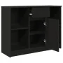 Sideboard with black oak drawer 101x35x76 cm engineered wood by , Sideboards - Ref: Foro24-861563, Price: 94,34 €, Discount: %