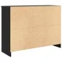 Sideboard with black oak drawer 101x35x76 cm engineered wood by , Sideboards - Ref: Foro24-861563, Price: 94,34 €, Discount: %