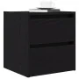 Wall-mounted bedside tables 2 units black oak 38x34x40 cm by , Nightstands - Ref: Foro24-861250, Price: 87,80 €, Discount: %