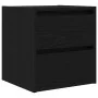 Wall-mounted bedside tables 2 units black oak 38x34x40 cm by , Nightstands - Ref: Foro24-861250, Price: 87,80 €, Discount: %