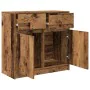 Aparador con cajón madera antigua 80x34x76cm Madera ingeniería de , Aparadores - Ref: Foro24-861542, Precio: 84,23 €, Descuen...