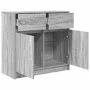 Aparador con cajón gris Sonoma 80x34x76 cm madera de ingeniería by , Sideboards - Ref: Foro24-861540, Price: 86,62 €, Discoun...