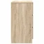 Mesilla de noche con 3 cajones roble Sonoma 39x35x65 cm by , Nightstands - Ref: Foro24-861341, Price: 69,38 €, Discount: %