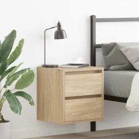 Mesillas de noche de pared 2 uds roble Sonoma 38x34x40 cm by , Nightstands - Ref: Foro24-861252, Price: 81,63 €, Discount: %