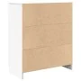 Aparador con cajón blanco 71x35x84 cm madera de ingeniería by , Sideboards - Ref: Foro24-861589, Price: 90,63 €, Discount: %
