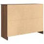 Aparador con cajón roble marrón 101x35x76 cm madera ingeniería by , Sideboards - Ref: Foro24-861568, Price: 91,33 €, Discount: %
