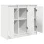 Aparador de madera de ingeniería blanco 85x34x76 cm de , Aparadores - Ref: Foro24-861625, Precio: 93,90 €, Descuento: %