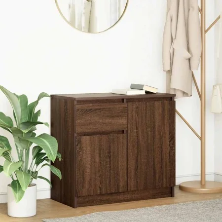 Sideboard with brown oak drawer 71x35x65 cm engineered wood by , Sideboards - Ref: Foro24-861604, Price: 75,85 €, Discount: %