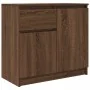 Sideboard mit Schublade aus brauner Eiche 71x35x65 cm Ingenieurholz von , Sideboards - Ref: Foro24-861604, Preis: 76,53 €, Ra...
