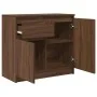 Sideboard with brown oak drawer 71x35x65 cm engineered wood by , Sideboards - Ref: Foro24-861604, Price: 75,85 €, Discount: %
